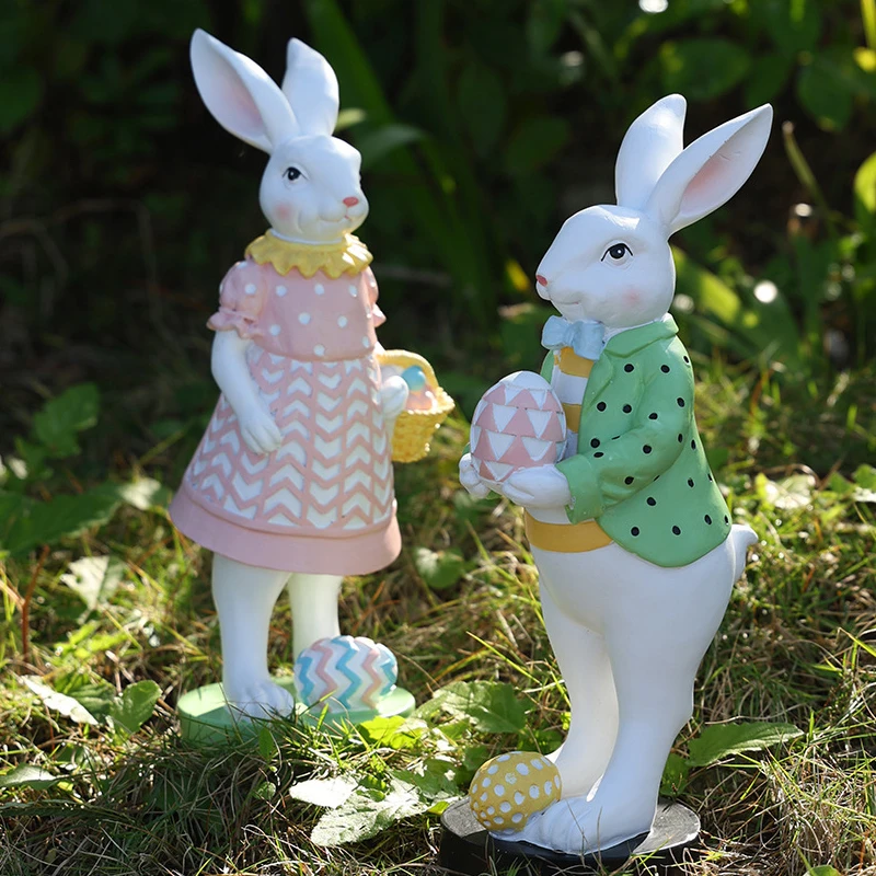 12 Inch Resin Bunny Statue Easter Rabbit Egg Figure Garden Courtyard Decoration Ornament Festival Decor Fugurine
12 Inch Resin Bunny Statue Easter Rabbit Egg Figure Garden Courtyard Decoration Ornament Festival Decor Fugurine