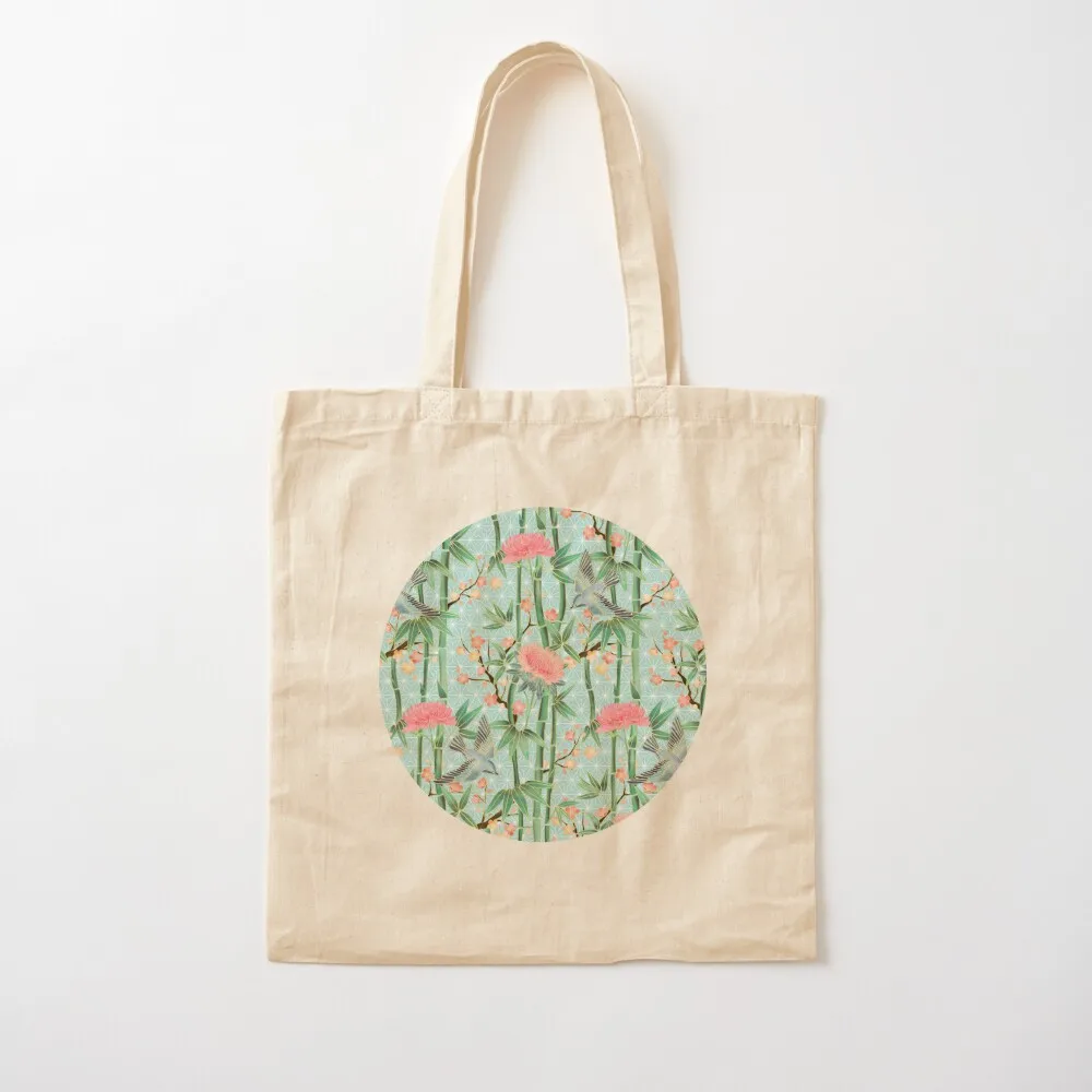 Bamboo, Birds and Blossom - soft blue green Tote Bag Women's bag cute tote bag Canvas Tote
Bamboo, Birds and Blossom - soft blue green Tote Bag Women's bag cute tote bag Canvas Tote