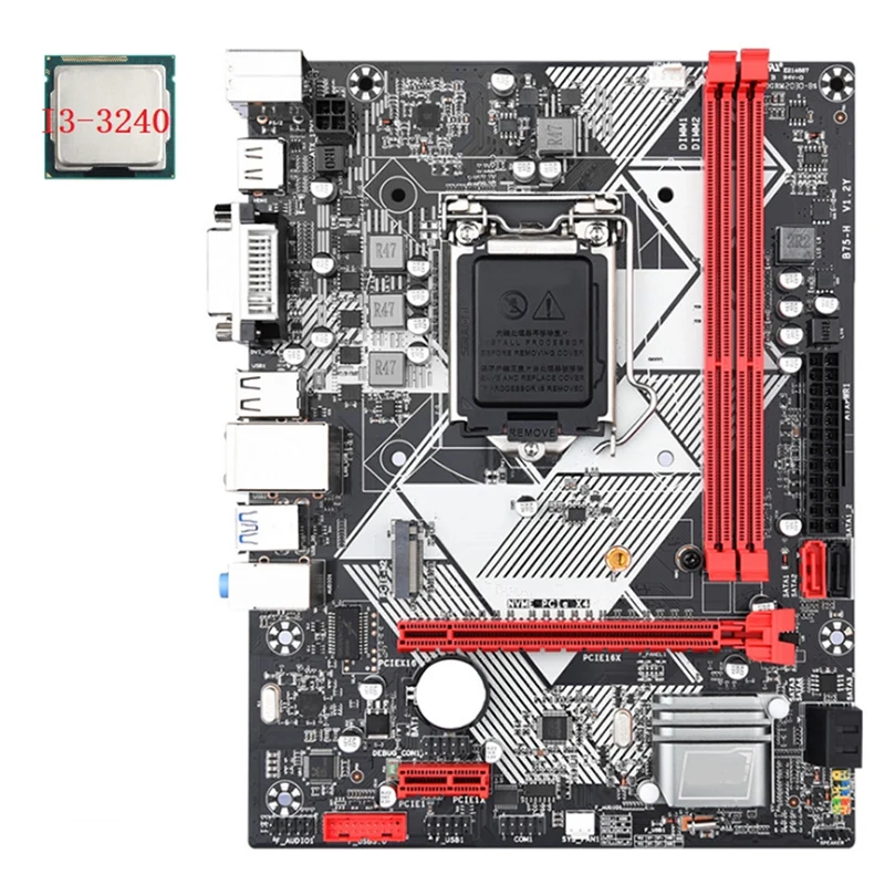 Материнская плата B75-H + I3-3240 CPU LGA 1155 USB 3.0 SATA 3.0 Поддержка до 16 ГБ DDR3 1600 МГц RAM слотов
Материнская плата B75-H + I3-3240 CPU LGA 1155 USB 3.0 SATA 3.0 Поддержка до 16 ГБ DDR3 1600 МГц RAM слотов