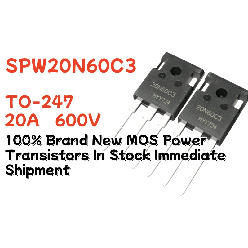 5/10/20PCS SPW20N60C3 20N60C3 TO-247 20A 600V 100% Brand New MOS Power Transistors In Stock Immediate ShipmentC
5/10/20PCS SPW20N60C3 20N60C3 TO-247 20A 600V 100% Brand New MOS Power Transistors In Stock Immediate ShipmentC