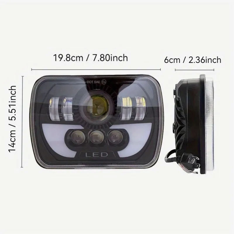 7-Inch Square LED Headlight Kit – H4 Plug-and-Play Design, Integrated Near/Far Beam, High-Focus Illumination, Motorcycle/SUV/Car Compatible, Horn-Shaped Housing, Working Light Function, No Battery Required
7-Inch Square LED Headlight Kit – H4 Plug-and-Play Design, Integrated Near/Far Beam, High-Focus Illumination, Motorcycle/SUV/Car Compatible, Horn-Shaped Housing, Working Light Function, No Battery Required
