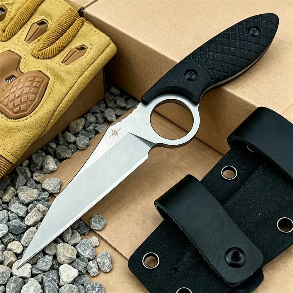 Outdoor Fixed Blade Knife, 8Cr13MoV Steel Blade Non‑Slip G10 Handle, Camping Utility EDC Tool Perfect Gift for Men with Sheath
Outdoor Fixed Blade Knife, 8Cr13MoV Steel Blade Non‑Slip G10 Handle, Camping Utility EDC Tool Perfect Gift for Men with Sheath