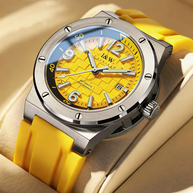 Carnival Brand I&W High Quality Japan MIYOTA Movement Mechanical Watch Men Sapphire Rubber 5bar Waterproof Automatic Watches Men
Carnival Brand I&W High Quality Japan MIYOTA Movement Mechanical Watch Men Sapphire Rubber 5bar Waterproof Automatic Watches Men