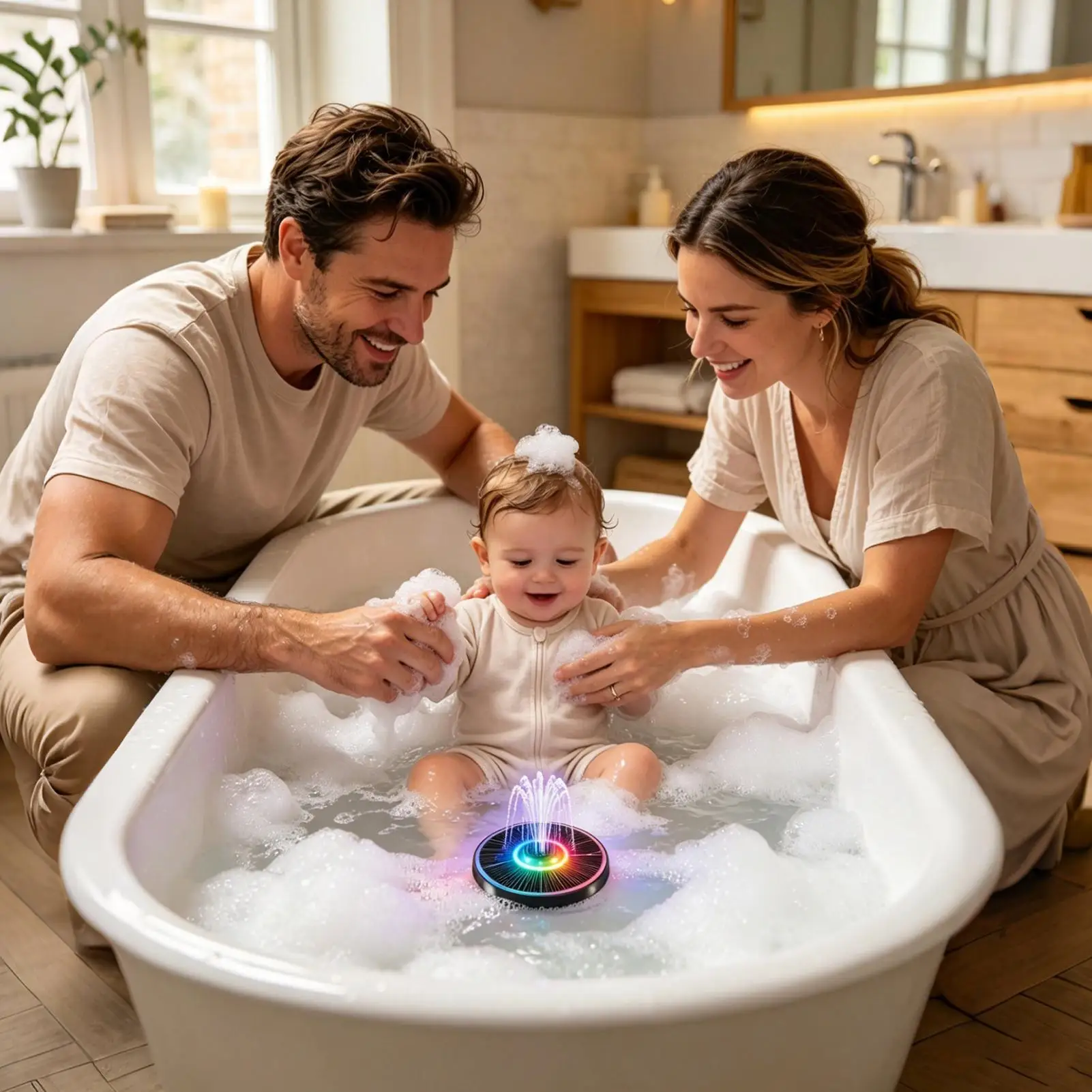 Solar Fountain Floating Circular With 6 Nozzles Colorful Lights Solar Bird Bath Fountains For Outdoor Backyard Garden Pool Patio
Solar Fountain Floating Circular With 6 Nozzles Colorful Lights Solar Bird Bath Fountains For Outdoor Backyard Garden Pool Patio