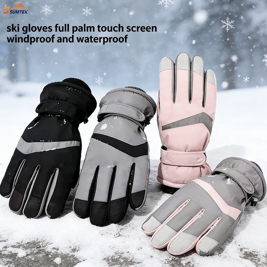 Winter Ski Snow Gloves for Men Women,Waterproof & Windproof Warm Motorcycle Anti-Slip Touchscreen for Skiing,Cycling,Running
Winter Ski Snow Gloves for Men Women,Waterproof & Windproof Warm Motorcycle Anti-Slip Touchscreen for Skiing,Cycling,Running
