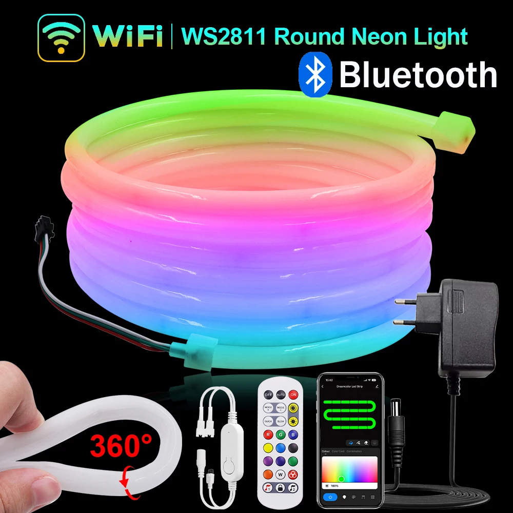 360 Круглая светодиодная лента WS2811 RGB 24 В Smart Tuya WiFi Светодиодная неоновая лента Водонепроницаемая светодиодная лента для украшения спальни ЕС США Великобритания AU
360 Круглая светодиодная лента WS2811 RGB 24 В Smart Tuya WiFi Светодиодная неоновая лента Водонепроницаемая светодиодная лента для украшения спальни ЕС США Великобритания AU