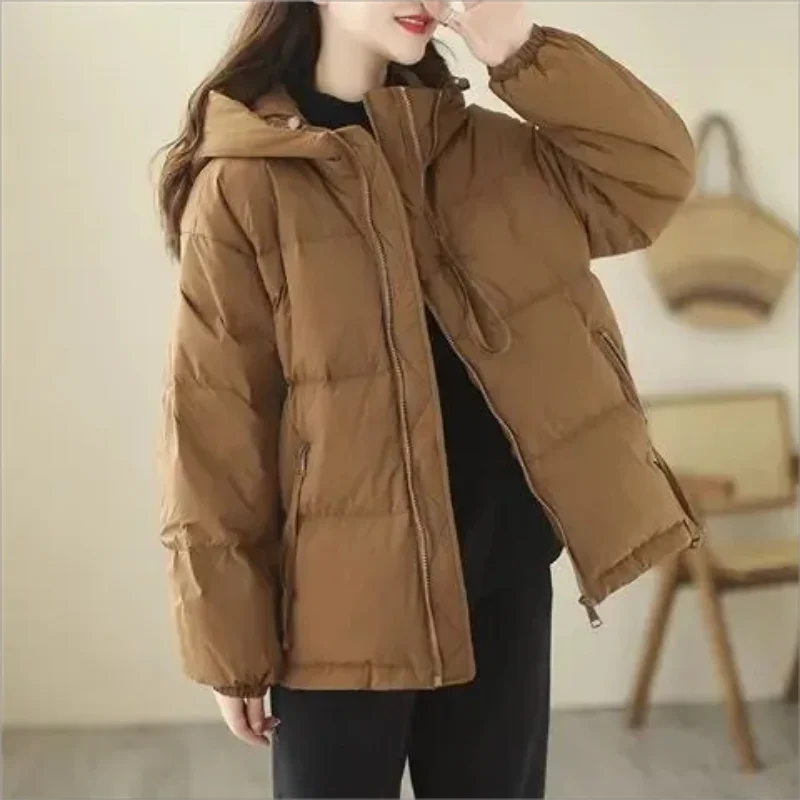 Down Cotton Jacket Womens 2023 Winter New Korean Version Short Fashion Thick Loose Hooded Windproof Warm Bread Jacket Coats
Down Cotton Jacket Womens 2023 Winter New Korean Version Short Fashion Thick Loose Hooded Windproof Warm Bread Jacket Coats