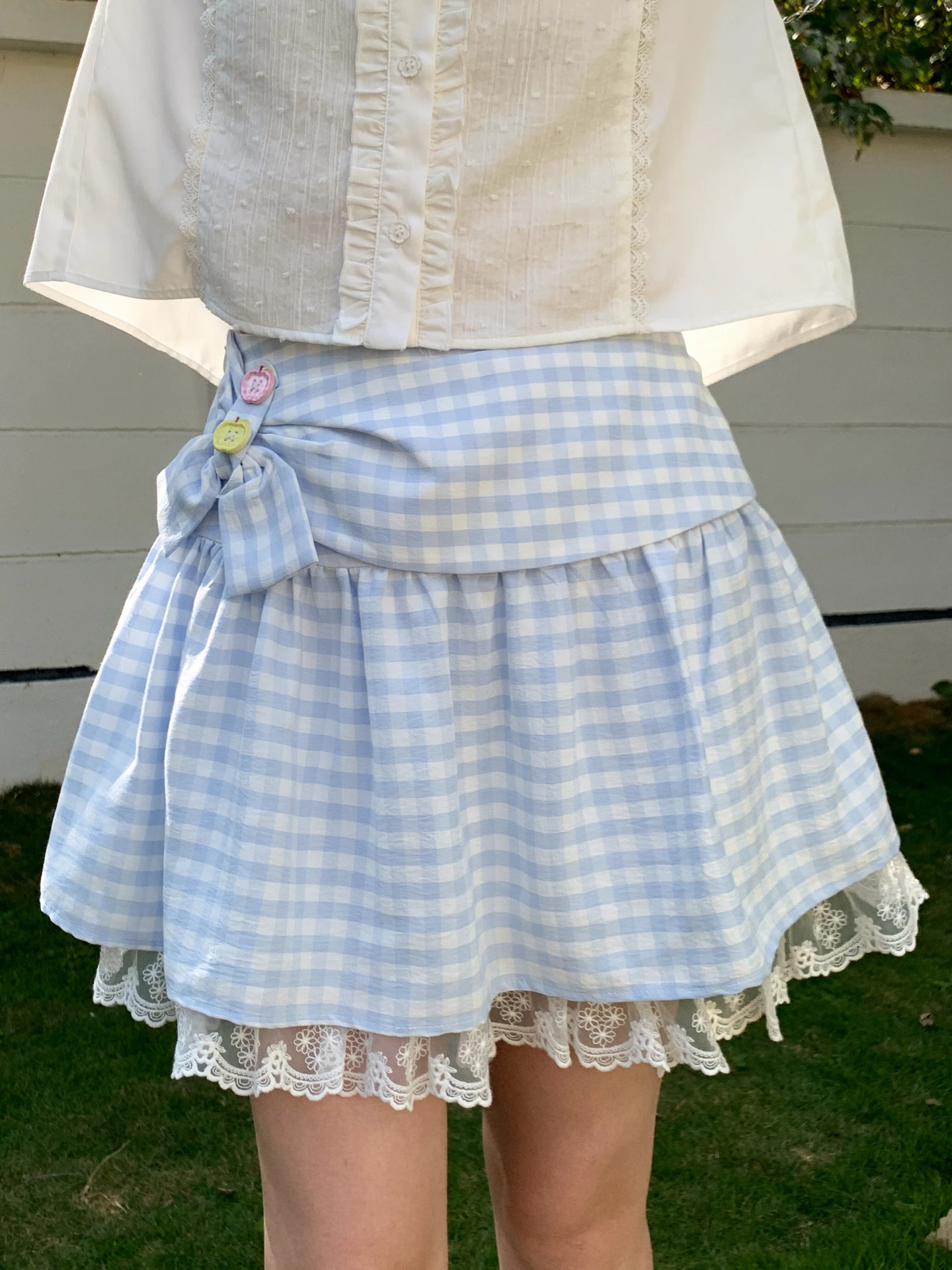 High Waist Lace Patchwork Design Sweet Style Skirt Women's New Fashion Hip Conceal Slimming Short Skirt Summer
High Waist Lace Patchwork Design Sweet Style Skirt Women's New Fashion Hip Conceal Slimming Short Skirt Summer