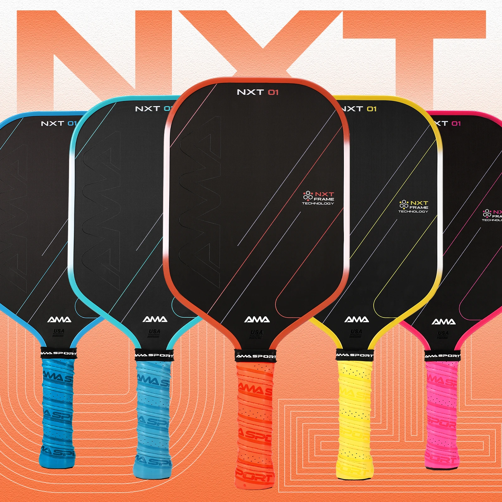 AMASPORT NXT01/Pro/MAX Pickleball Paddle с технологией заряженной поверхности — полностью закрытое углеродное волокно — одобрено USAPA
AMASPORT NXT01/Pro/MAX Pickleball Paddle с технологией заряженной поверхности — полностью закрытое углеродное волокно — одобрено USAPA