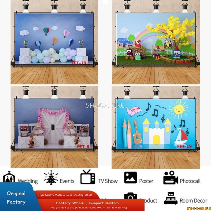 Romantic Decoration With Colorful Balloon Arch Bears Background Newborn Baby Birthday Lights Photography Backdrops LGH-01
Romantic Decoration With Colorful Balloon Arch Bears Background Newborn Baby Birthday Lights Photography Backdrops LGH-01