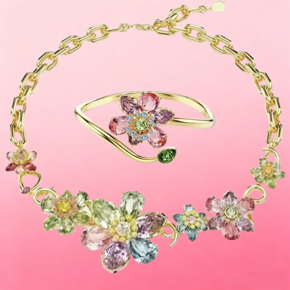 2026 High End Jewelry Set Charm Pink Blue Flower Crystal Fashion Original Luxury Necklace Earrings Women's Romantic Gift
2026 High End Jewelry Set Charm Pink Blue Flower Crystal Fashion Original Luxury Necklace Earrings Women's Romantic Gift