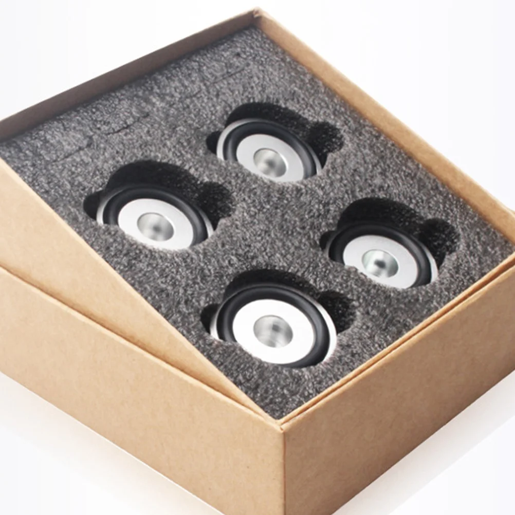 4 pcs Aluminum Alloy Speaker Non-Skid Speaker Cushion Feet Pads Rubber Anti-Slip Isolation Feet For Amplifier Vibration
4 pcs Aluminum Alloy Speaker Non-Skid Speaker Cushion Feet Pads Rubber Anti-Slip Isolation Feet For Amplifier Vibration
