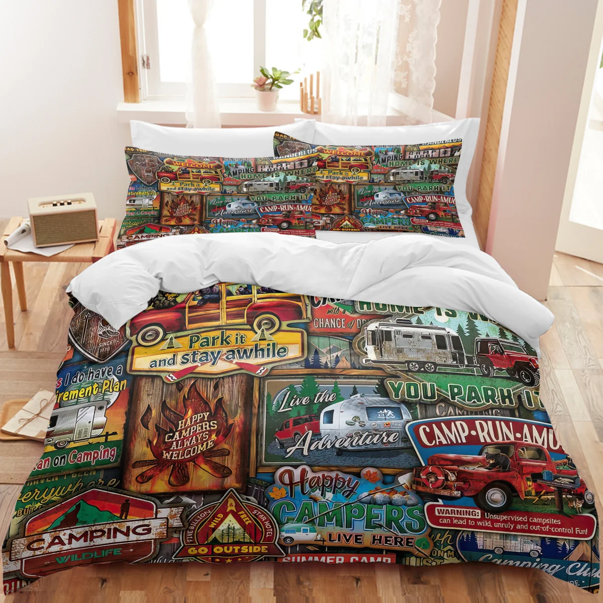 BeddingOutlet Car Badges Duvet Cover Set Warm Soft Cozy Happy Camper Bed Set with Zipper Closure for Boys Girls Bedroom Decor
BeddingOutlet Car Badges Duvet Cover Set Warm Soft Cozy Happy Camper Bed Set with Zipper Closure for Boys Girls Bedroom Decor