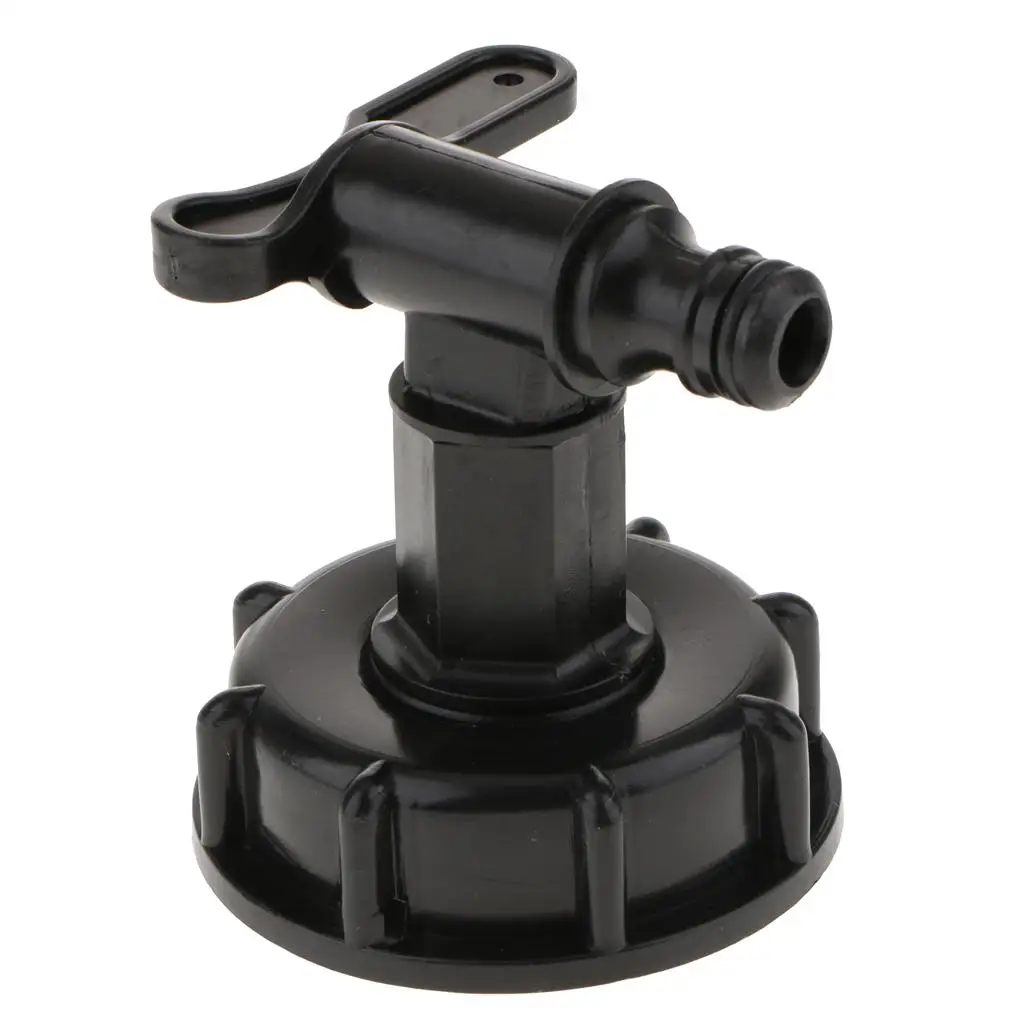 Black PE Water Faucet Adapter Hose Valve Fittings 2 Inch to 1/2 Inch for IBC Storage Tank Connection
Black PE Water Faucet Adapter Hose Valve Fittings 2 Inch to 1/2 Inch for IBC Storage Tank Connection