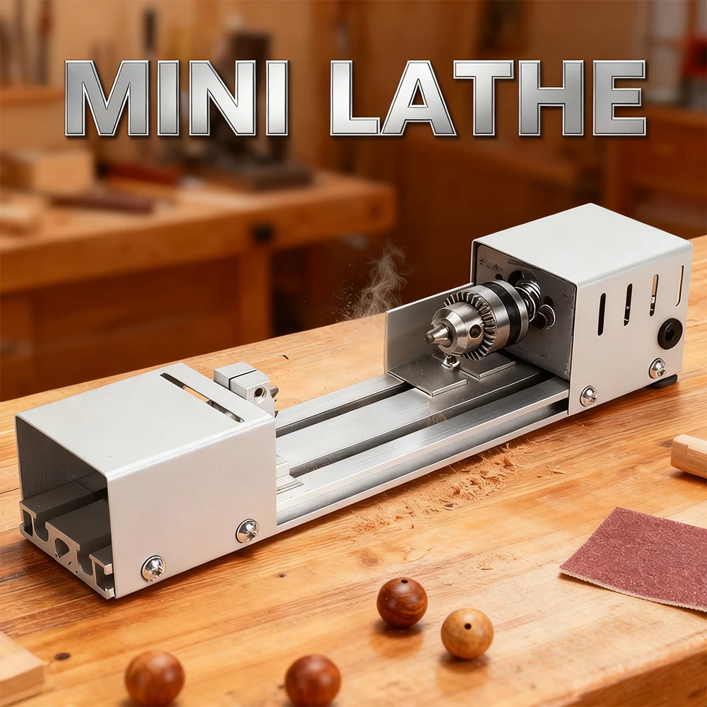Электрический мини-токарный станок 12-24 В, токарный станок по дереву, машина для изготовления бисера Будды, DIY токарный станок для шлифовки дерева, полировки бусин, вращающиеся инструменты
Электрический мини-токарный станок 12-24 В, токарный станок по дереву, машина для изготовления бисера Будды, DIY токарный станок для шлифовки дерева, полировки бусин, вращающиеся инструменты