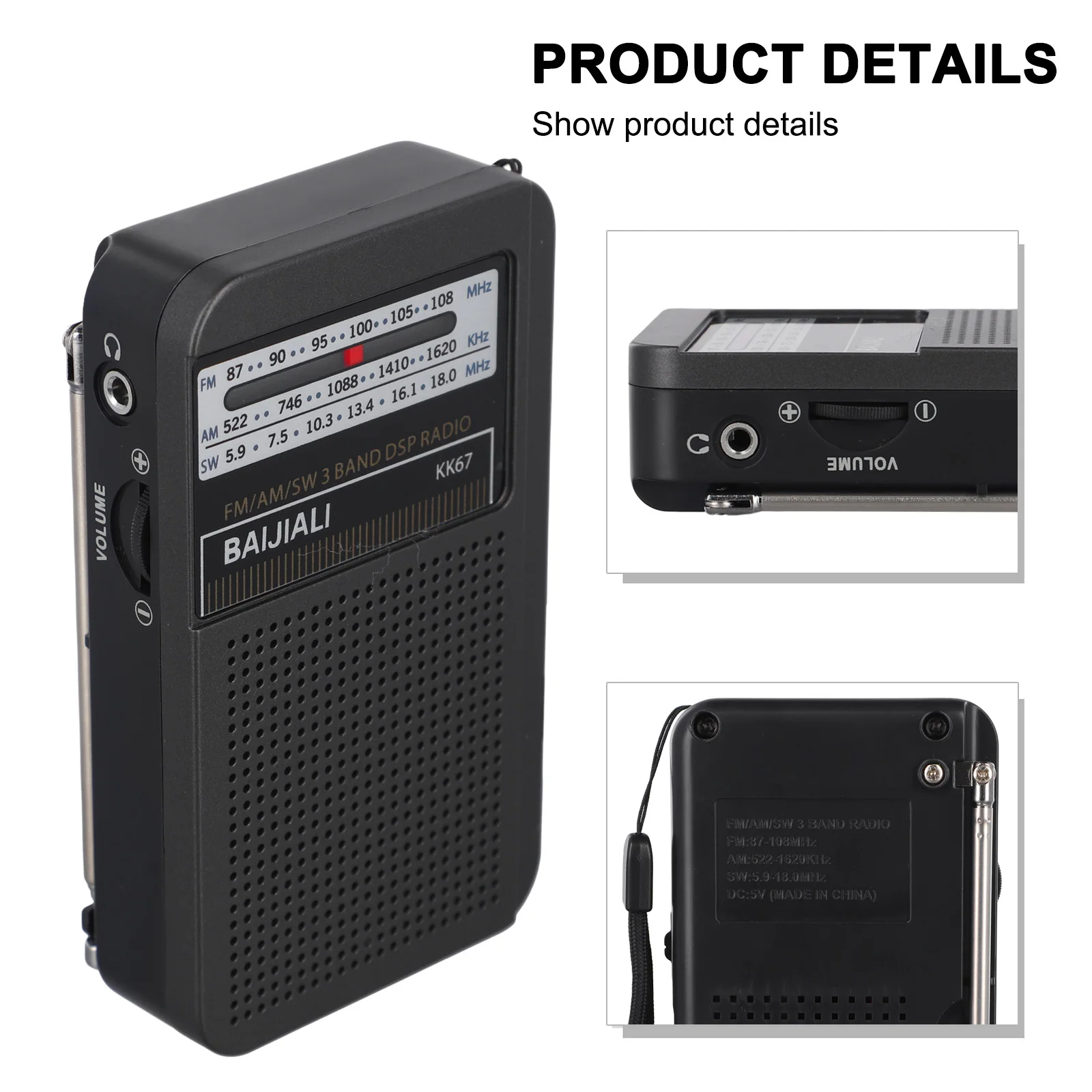 Радиоприемник на батарейках, двухдиапазонное радио, надежное радио для активного отдыха на природе, превосходное качество звука.
Радиоприемник на батарейках, двухдиапазонное радио, надежное радио для активного отдыха на природе, превосходное качество звука.