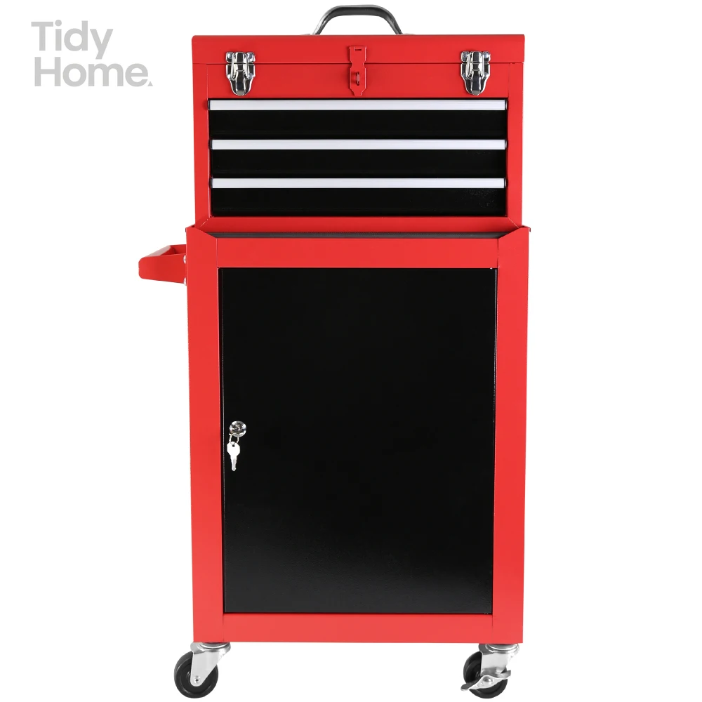 3-Drawer Rolling Tool Chest with Wheels, Tool Chest with Large Storage Cabinet and Adjustable Shelf, with Lockingf or Garage
3-Drawer Rolling Tool Chest with Wheels, Tool Chest with Large Storage Cabinet and Adjustable Shelf, with Lockingf or Garage