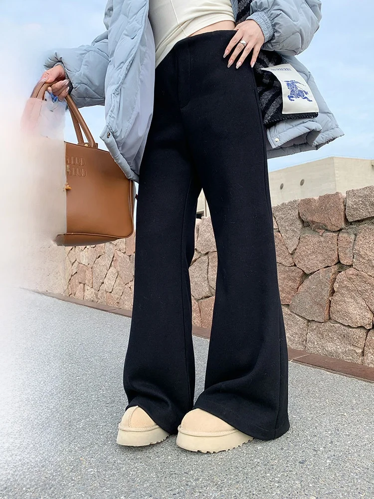 Evnsle Thiened Heavy Du Bla Casual Flared Pants Women's High Waist Trousers Autumn Winter plus Size Slimming Leggings
Evnsle Thiened Heavy Du Bla Casual Flared Pants Women's High Waist Trousers Autumn Winter plus Size Slimming Leggings