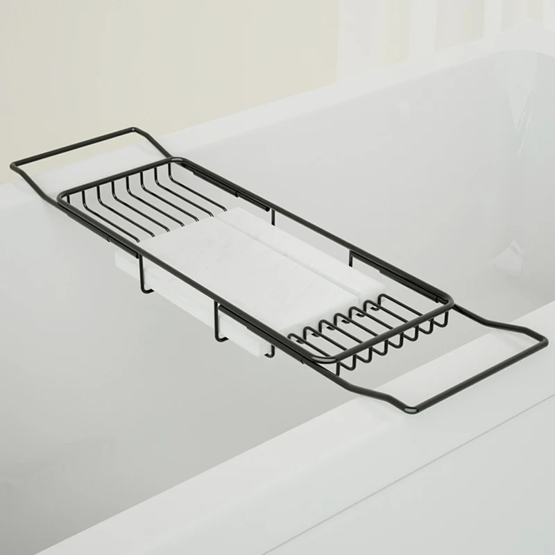 Nordic Black Bathtub Tray Bathroom Retractable Multifunctional Bathroom Bath Mobile Phone Stand Bathroom Storage Rack
Nordic Black Bathtub Tray Bathroom Retractable Multifunctional Bathroom Bath Mobile Phone Stand Bathroom Storage Rack