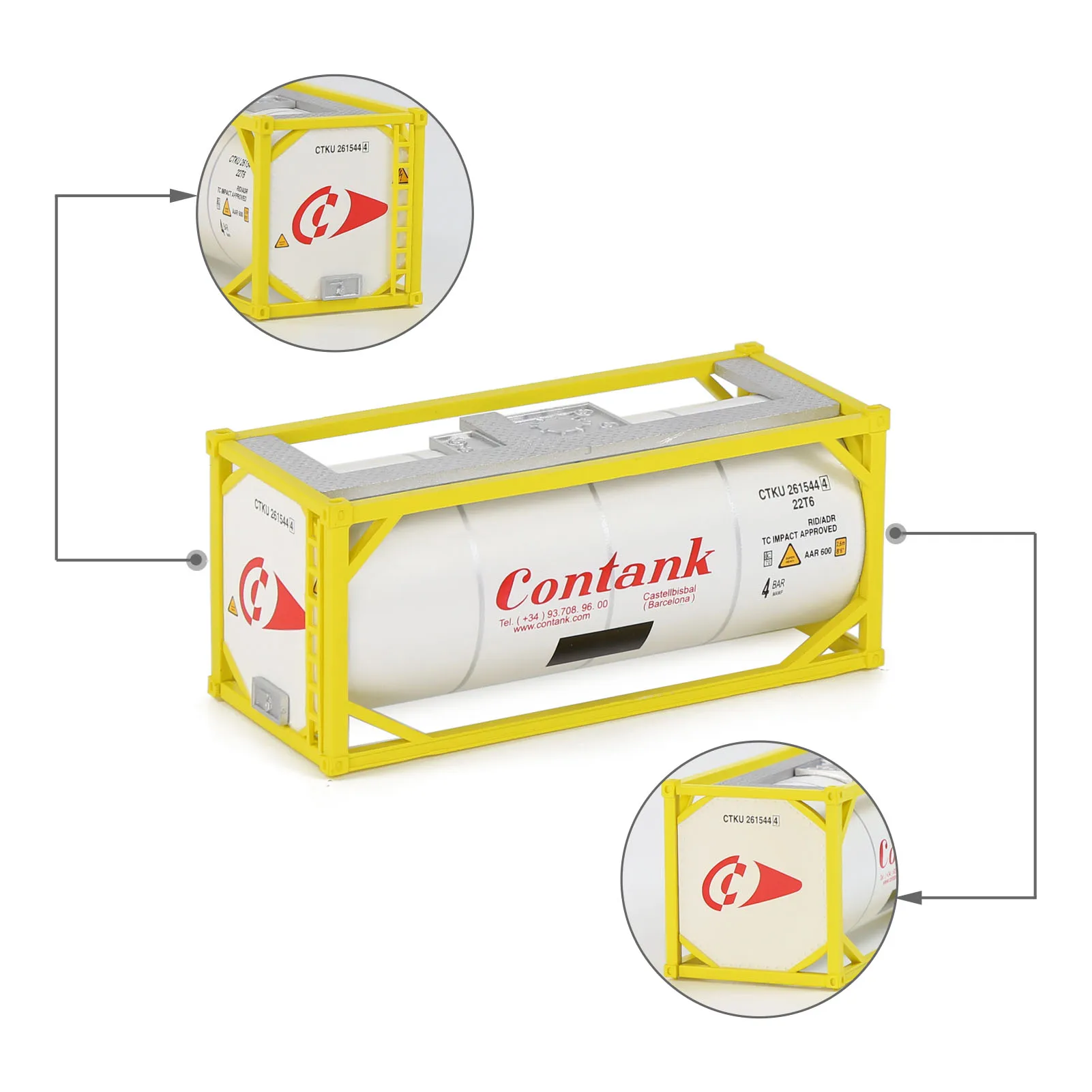 Evemodel C8723 HO Scale 1:87 20' Tank Container 20ft Tanktainer Shipping Intermodal Container
Evemodel C8723 HO Scale 1:87 20' Tank Container 20ft Tanktainer Shipping Intermodal Container
