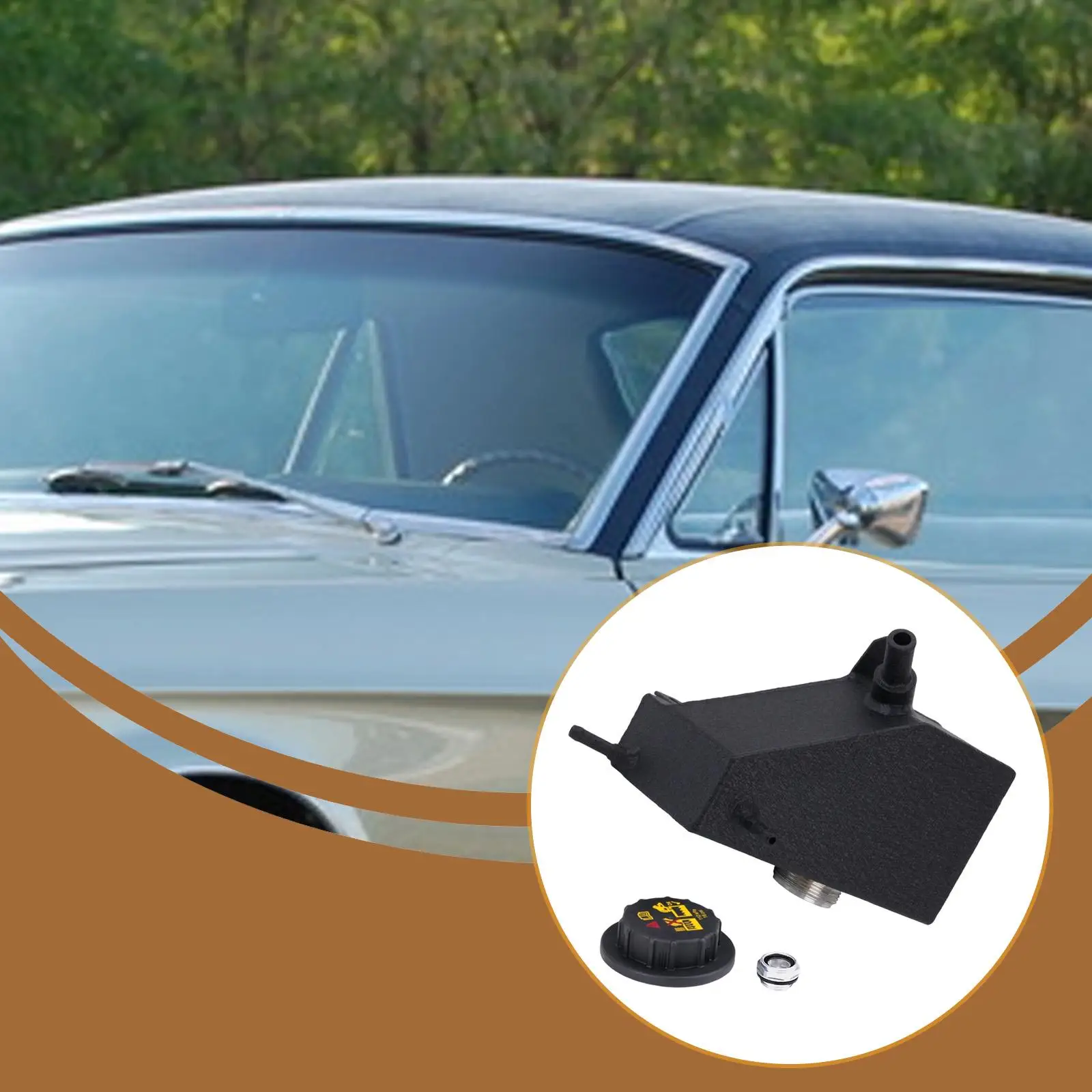 Coolant Overflow Reservoir Tank Aluminum Auto Component Reliable Cooling for Mustang 5th 3.7 Model
Coolant Overflow Reservoir Tank Aluminum Auto Component Reliable Cooling for Mustang 5th 3.7 Model