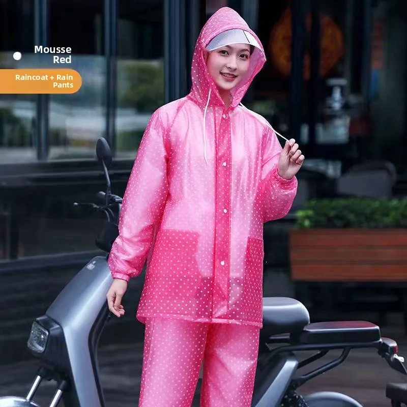 Thickened Adult Raincoat Rain Pants Set Full Body Men's Fashionable Waterproof Rain Suit for Heavy Rain Oxford Cloth Material
Thickened Adult Raincoat Rain Pants Set Full Body Men's Fashionable Waterproof Rain Suit for Heavy Rain Oxford Cloth Material