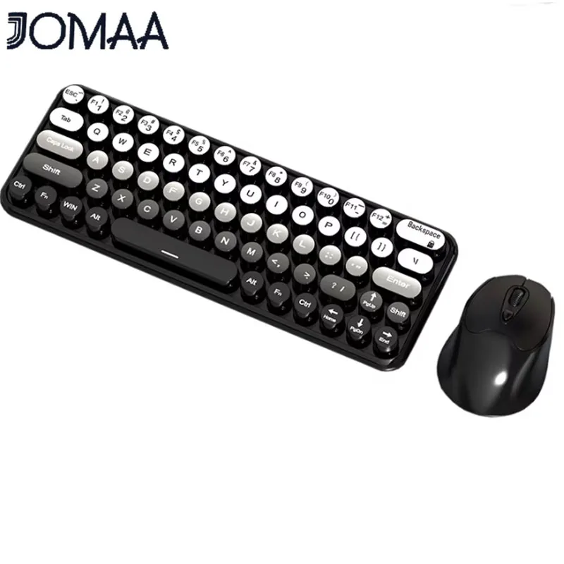 Jomaa USB 2,4G Беспроводная клавиатура и мышь, комбинированная 65-клавишная клавиатура с градиентом цвета и мышь для компьютера с ОС Windows
Jomaa USB 2,4G Беспроводная клавиатура и мышь, комбинированная 65-клавишная клавиатура с градиентом цвета и мышь для компьютера с ОС Windows