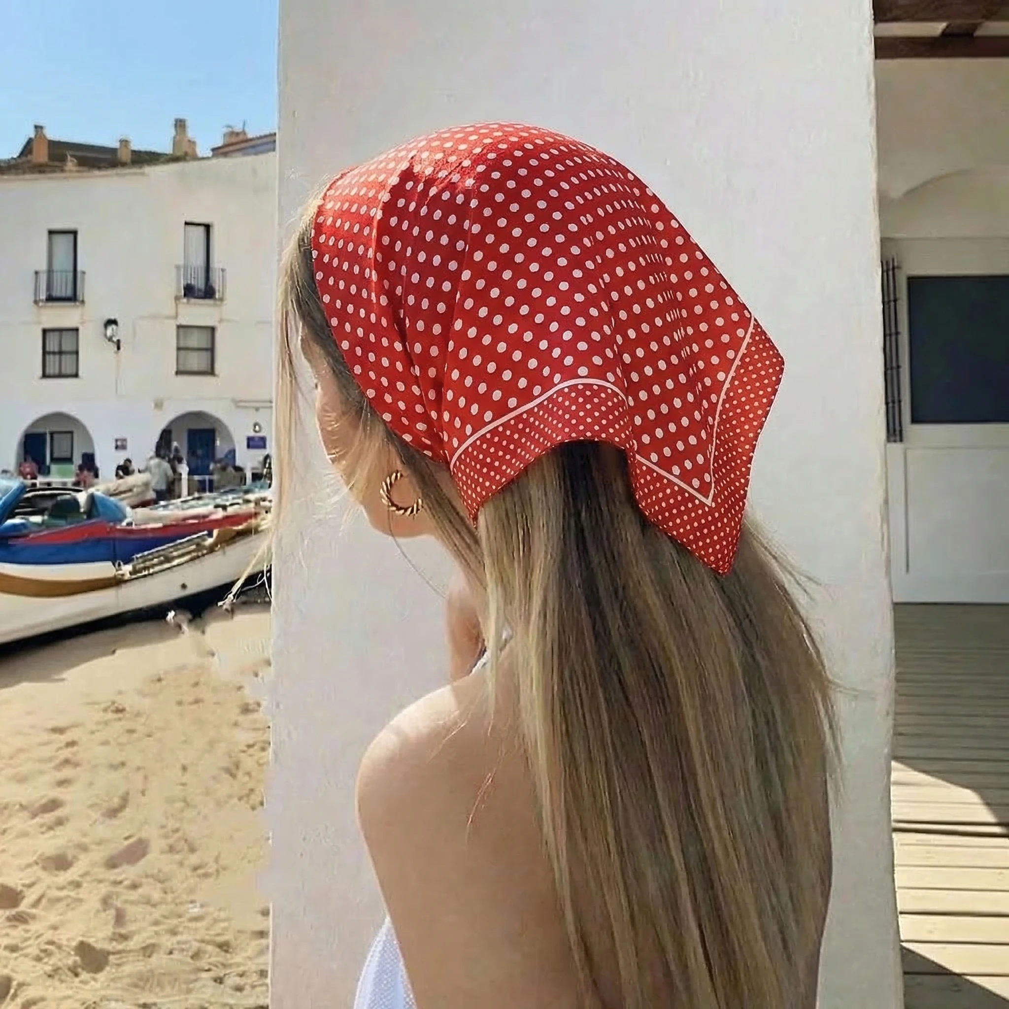 New Lady Hair Dot Scarf Female Silk Square Scarves Head Wraps for Women Bandana Fashion Foulard Shawls Female Neckerchief Summer
New Lady Hair Dot Scarf Female Silk Square Scarves Head Wraps for Women Bandana Fashion Foulard Shawls Female Neckerchief Summer