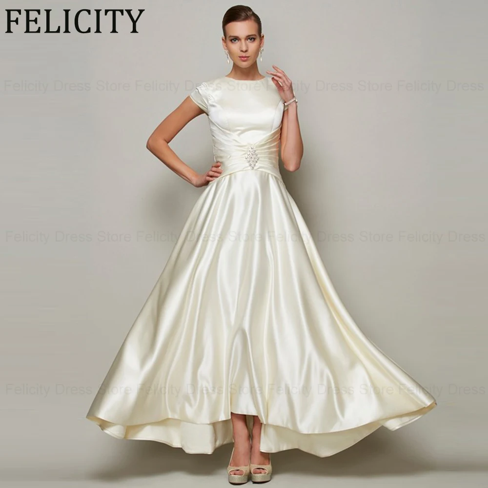 Simple Mother of the Bride Dresses 2024 A-Line Scoop Wedding Guest Dresses Beading Satin Floor-Length Hand Made Evening Gowns
Simple Mother of the Bride Dresses 2024 A-Line Scoop Wedding Guest Dresses Beading Satin Floor-Length Hand Made Evening Gowns