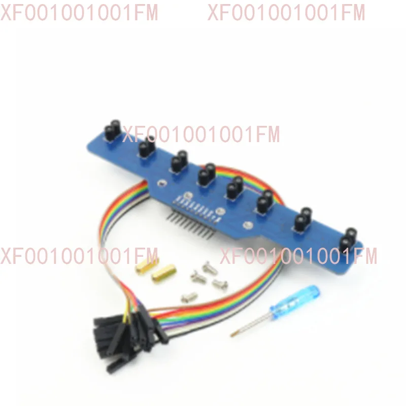 8-Way tracking smart car digital photoelectric color recognition photosensitive line inspection module
8-Way tracking smart car digital photoelectric color recognition photosensitive line inspection module