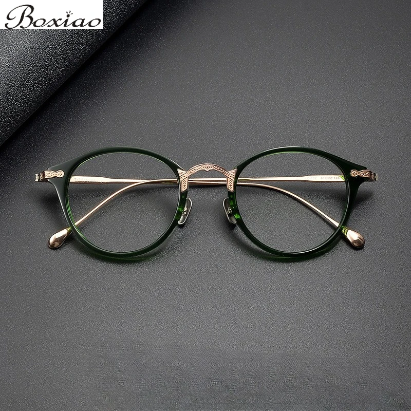 Retro Plate Oval Frame LO-102 Japanese Handmade Pure Titanium Glasses Frame Myopia Presbyopia Fashion Frame
Retro Plate Oval Frame LO-102 Japanese Handmade Pure Titanium Glasses Frame Myopia Presbyopia Fashion Frame