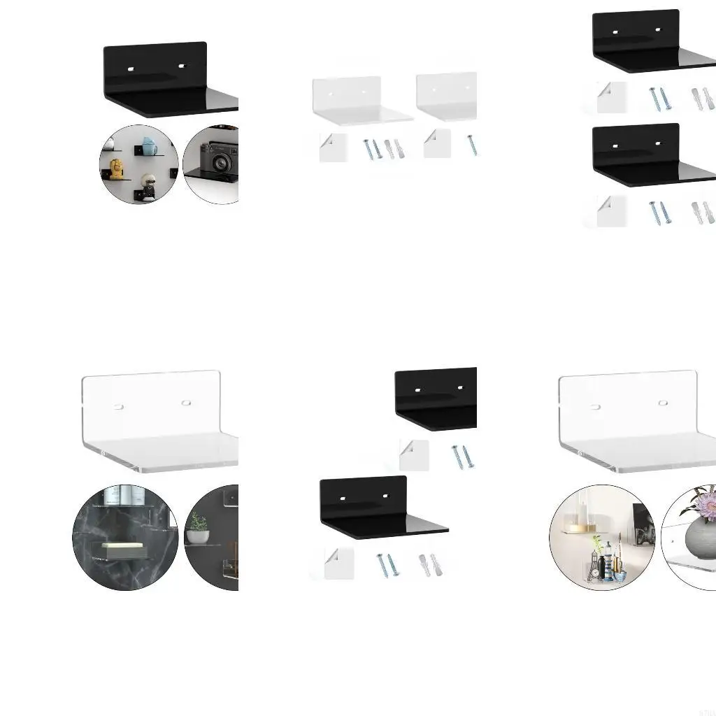 Set of 2 Acrylic Floating Shelves Modern Home Organization Multifunctional Wall Mounted Shellf for Small Spaces 87HA
Set of 2 Acrylic Floating Shelves Modern Home Organization Multifunctional Wall Mounted Shellf for Small Spaces 87HA
