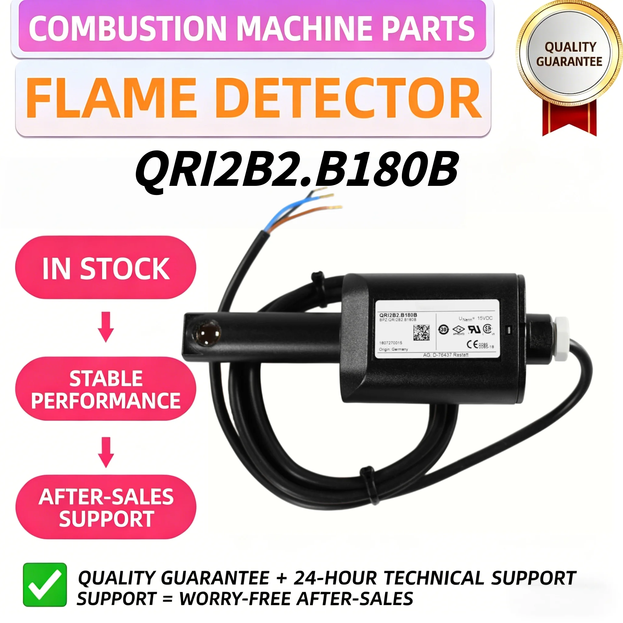 QRI2B2.B180B QRI2A2.B180B QRI2B2.A180B High Accuracy Burner Flame Monitoring Photocell, 24h Fast Shipping
QRI2B2.B180B QRI2A2.B180B QRI2B2.A180B High Accuracy Burner Flame Monitoring Photocell, 24h Fast Shipping