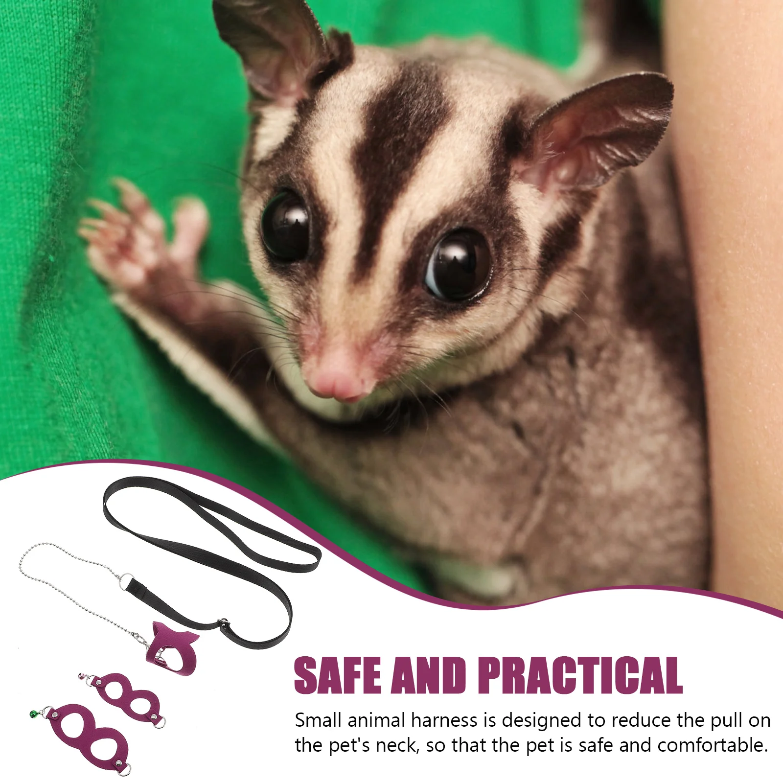 Small Pet 1 Sugar Glider Walking Rope Pc Purple Sugar Glider Traction Ropes Compact Harness Lightweight Walking Training 
Small Pet 1 Sugar Glider Walking Rope Pc Purple Sugar Glider Traction Ropes Compact Harness Lightweight Walking Training