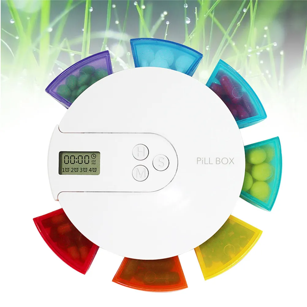 Органайзер для таблеток на 7 отделений с цветовой кодировкой, программируемым таймером и 4 ежедневными будильниками, для еженедельного использования и путешествий
Органайзер для таблеток на 7 отделений с цветовой кодировкой, программируемым таймером и 4 ежедневными будильниками, для еженедельного использования и путешествий