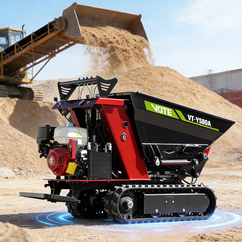 Customized Mini Tracked Dumper 500kg Rubber Track Crawler Dumper Gas Engine Mini Site Dumper for Garden and Farm Use
Customized Mini Tracked Dumper 500kg Rubber Track Crawler Dumper Gas Engine Mini Site Dumper for Garden and Farm Use