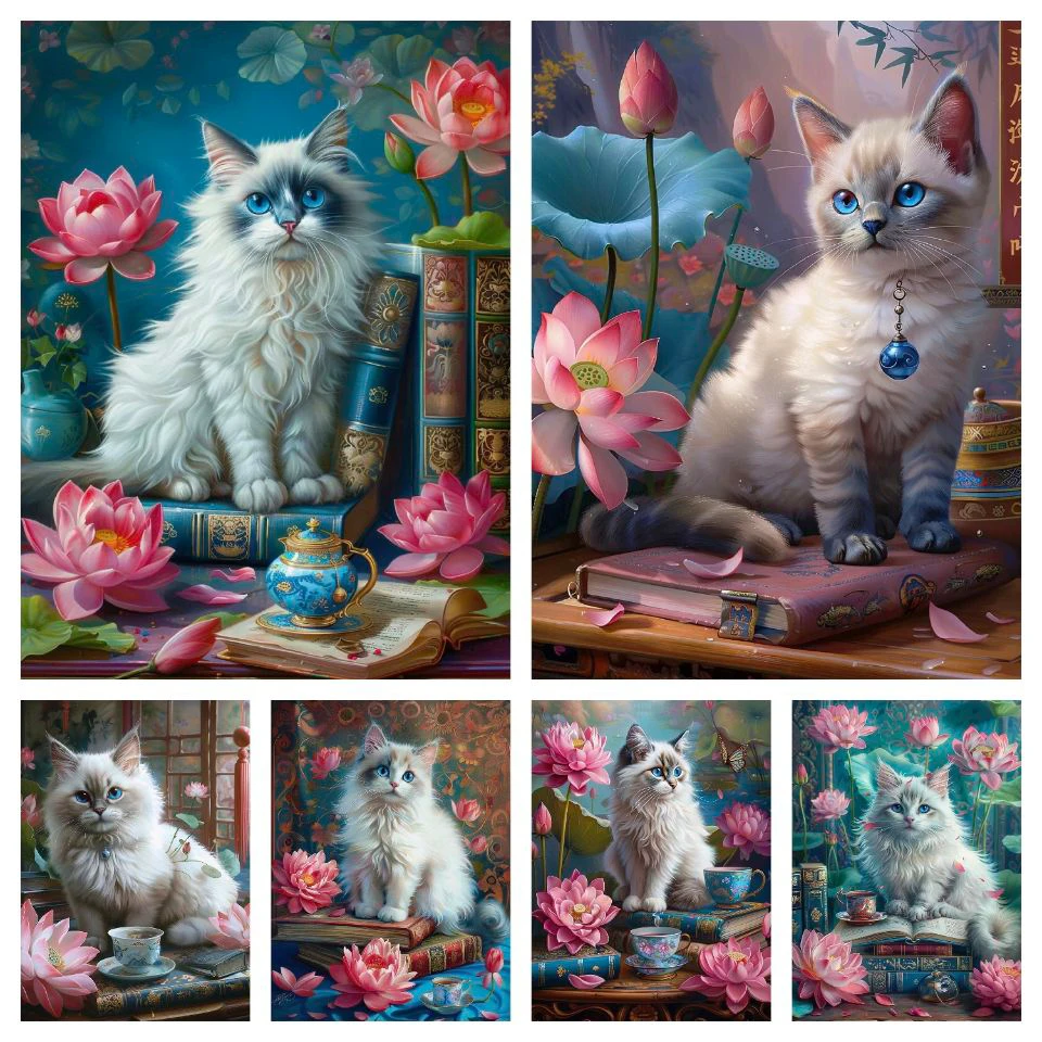 Animal DIY Diamond Painting Cross Stitch kits Cat And Flower Picture 5D Mosaic Rhinestones Embroidery Full Drill Home Decor Gift
Animal DIY Diamond Painting Cross Stitch kits Cat And Flower Picture 5D Mosaic Rhinestones Embroidery Full Drill Home Decor Gift