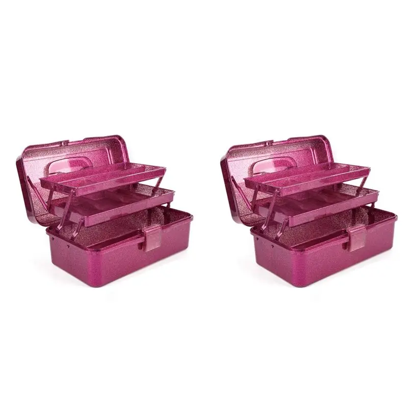 Y42A-2X Glitter Pink & Craft Tool Storage Box,3-Layer Stackable Carry Tackle Box Sewing Box Organizer For Art
Y42A-2X Glitter Pink & Craft Tool Storage Box,3-Layer Stackable Carry Tackle Box Sewing Box Organizer For Art