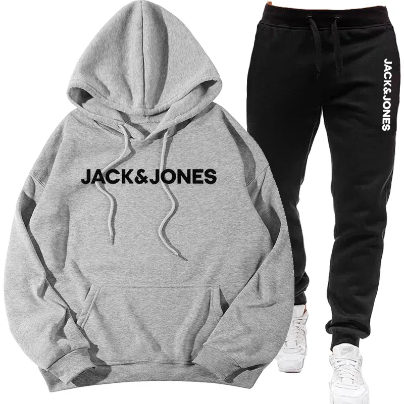 Two sets of men's sportswear for autumn/Winter 2025, including a sweatshirt and two sets of fitness jogging pants with wool caps
Two sets of men's sportswear for autumn/Winter 2025, including a sweatshirt and two sets of fitness jogging pants with wool caps