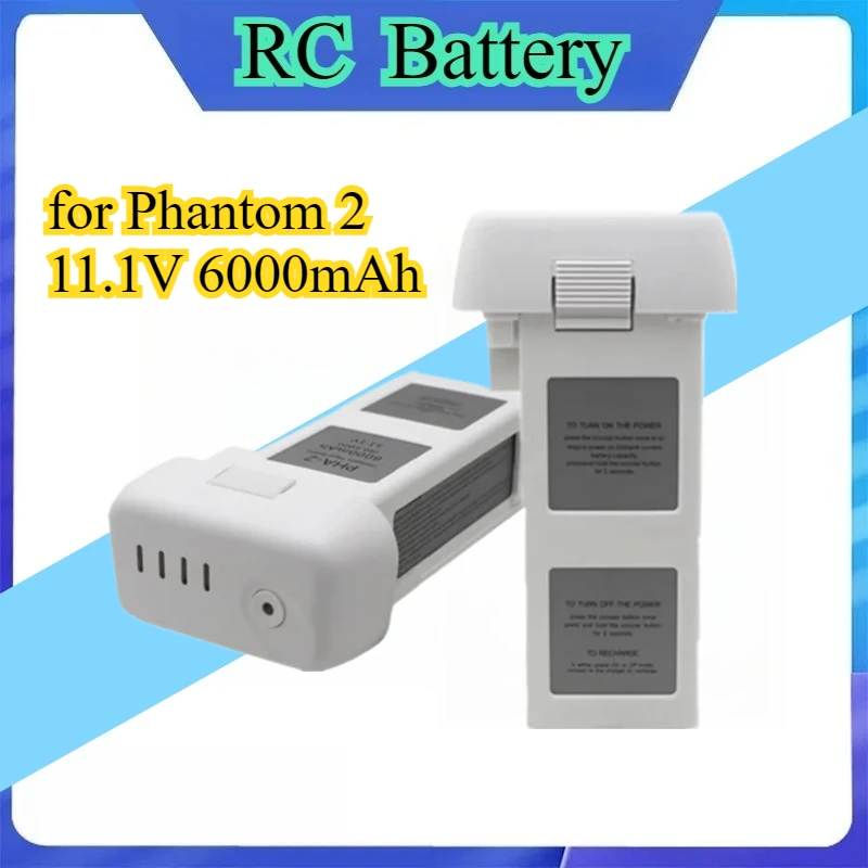 New 11.1V 6000mAh Battery for Phantom 2 Vision Vision+ Drone Replacement Accessories
New 11.1V 6000mAh Battery for Phantom 2 Vision Vision+ Drone Replacement Accessories