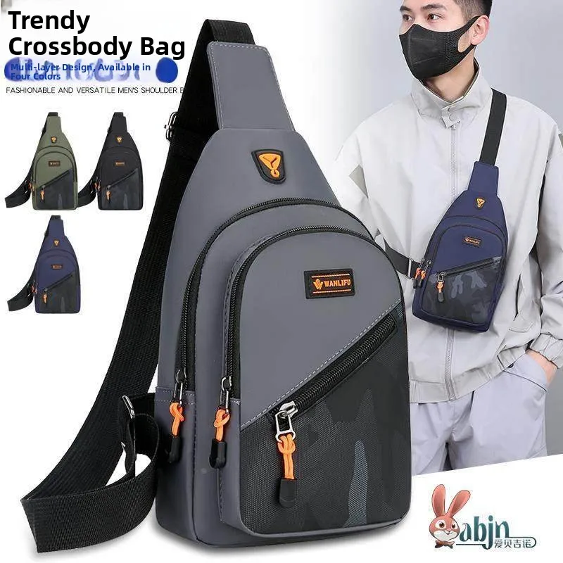 Casual Oxford Cloth Crossbody Bag for Men Versatile Small Single Shoulder Sling Bag Leisure Chest Bag Soft Polyester
Casual Oxford Cloth Crossbody Bag for Men Versatile Small Single Shoulder Sling Bag Leisure Chest Bag Soft Polyester