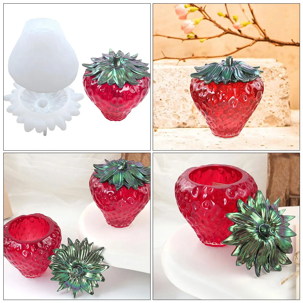 Crystal Glue Jewelry 2 Sets Jar Mold Strawberry Silicone Resin Epoxy Lids Storage Vintage Crafts Fruit Pot Box
Crystal Glue Jewelry 2 Sets Jar Mold Strawberry Silicone Resin Epoxy Lids Storage Vintage Crafts Fruit Pot Box