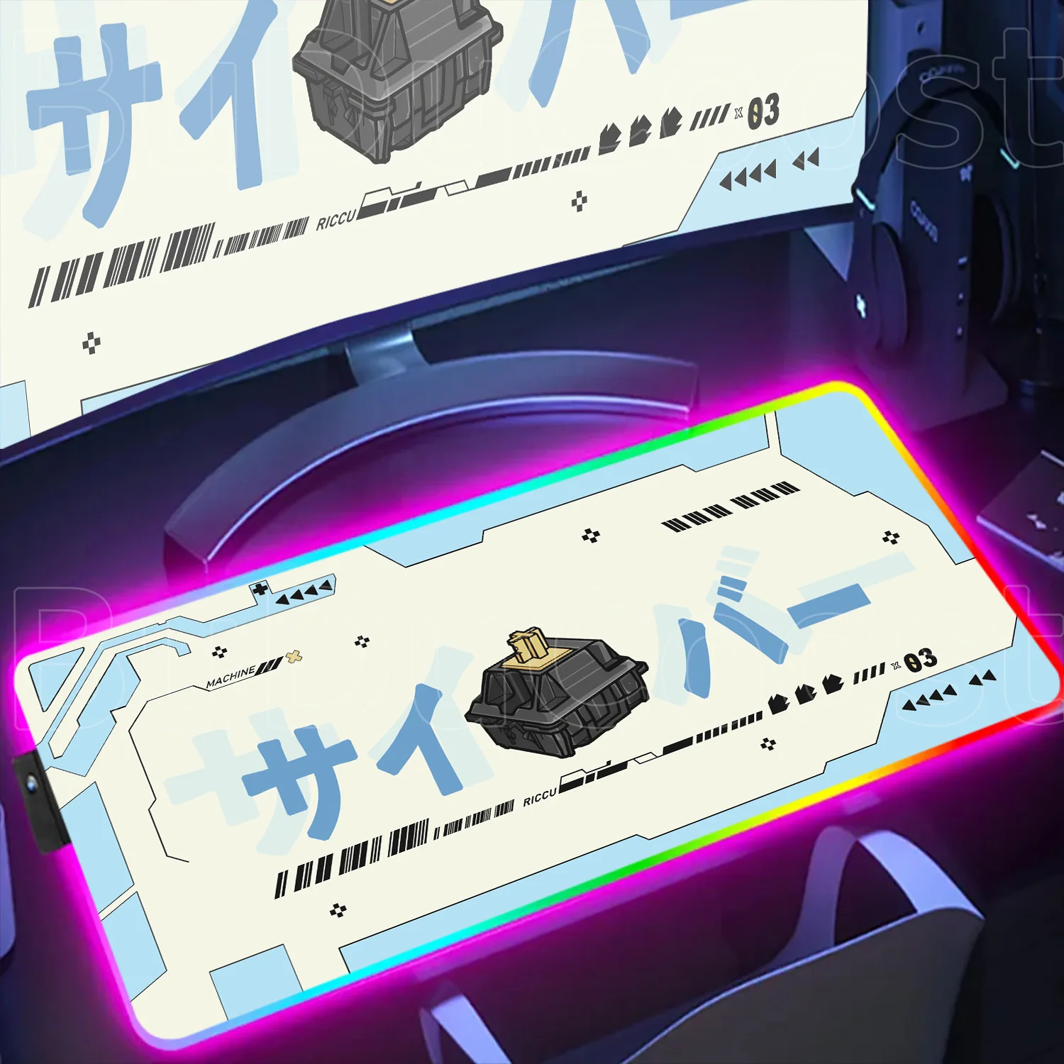 New Large Pc rgb Japan Mechanical Keyboard Lumines Deskmat 600x300mm Cyberpunk Style Antislip Rubber Mousepad Gaming Accessories
New Large Pc rgb Japan Mechanical Keyboard Lumines Deskmat 600x300mm Cyberpunk Style Antislip Rubber Mousepad Gaming Accessories