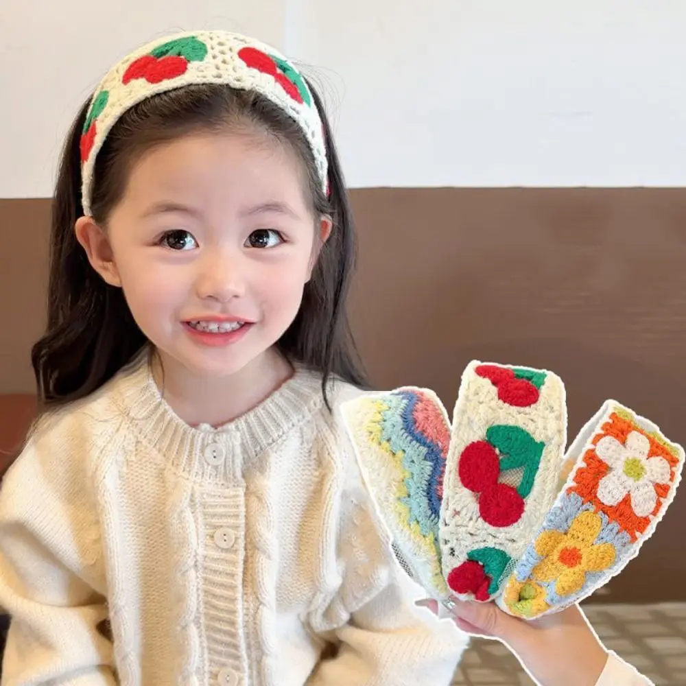 Cute Colorful Knitted Kids Headband Crochet Embroidery Wide Hair Hoop Headwear Ethnic Style Children Hair Band Girl
Cute Colorful Knitted Kids Headband Crochet Embroidery Wide Hair Hoop Headwear Ethnic Style Children Hair Band Girl