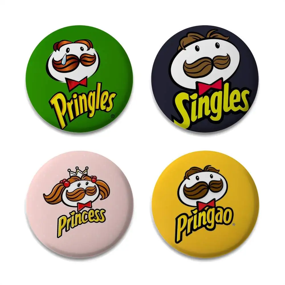 Bearded P-Pringles Logo Badges Round Exquisite Badge Brooches Creative Pins For Clothes Hat Backpack Gift Accessories
Bearded P-Pringles Logo Badges Round Exquisite Badge Brooches Creative Pins For Clothes Hat Backpack Gift Accessories