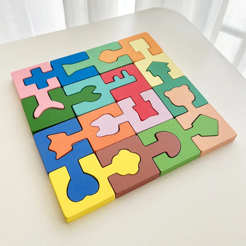 16Pcs Colorful Wooden Puzzles Children Cartoon Plane Baby Early Education and Intellectual Building Block Toys
16Pcs Colorful Wooden Puzzles Children Cartoon Plane Baby Early Education and Intellectual Building Block Toys
