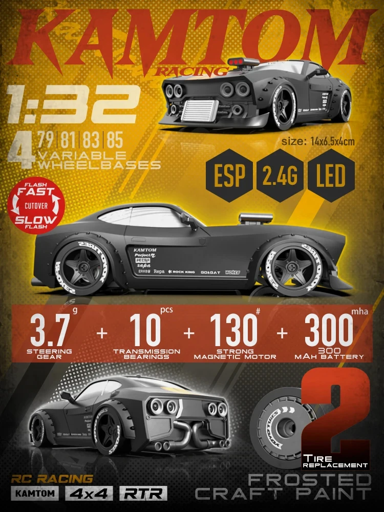 New 1:32 Km3299 Rc Remote Control Car Model Small 4-Wheel Drive Fully Proportional High-Speed With Long Range Electric Xmas Gift
New 1:32 Km3299 Rc Remote Control Car Model Small 4-Wheel Drive Fully Proportional High-Speed With Long Range Electric Xmas Gift