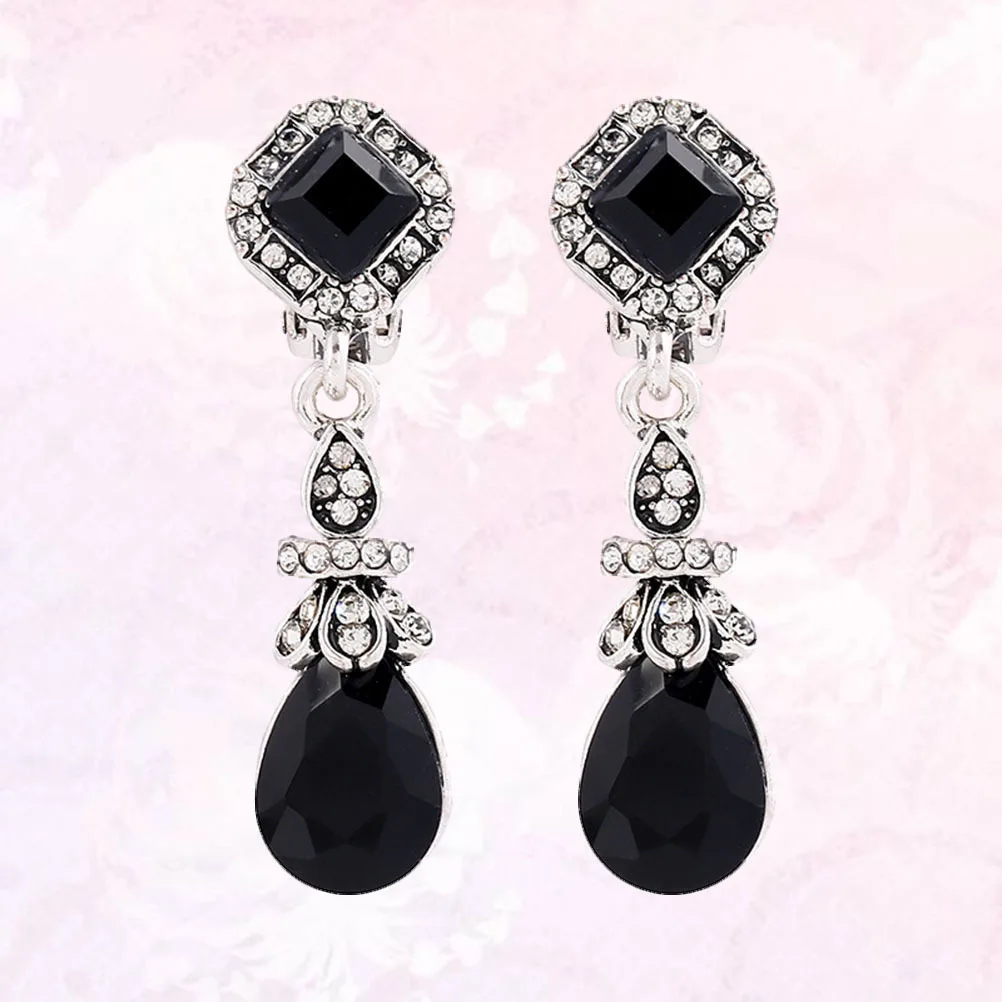 2pcs Water Drop Clip Earrings For Women Vintage Fashion Long Dangle Ear Clips No Pierced Black Gift Jewelry Accessory
2pcs Water Drop Clip Earrings For Women Vintage Fashion Long Dangle Ear Clips No Pierced Black Gift Jewelry Accessory