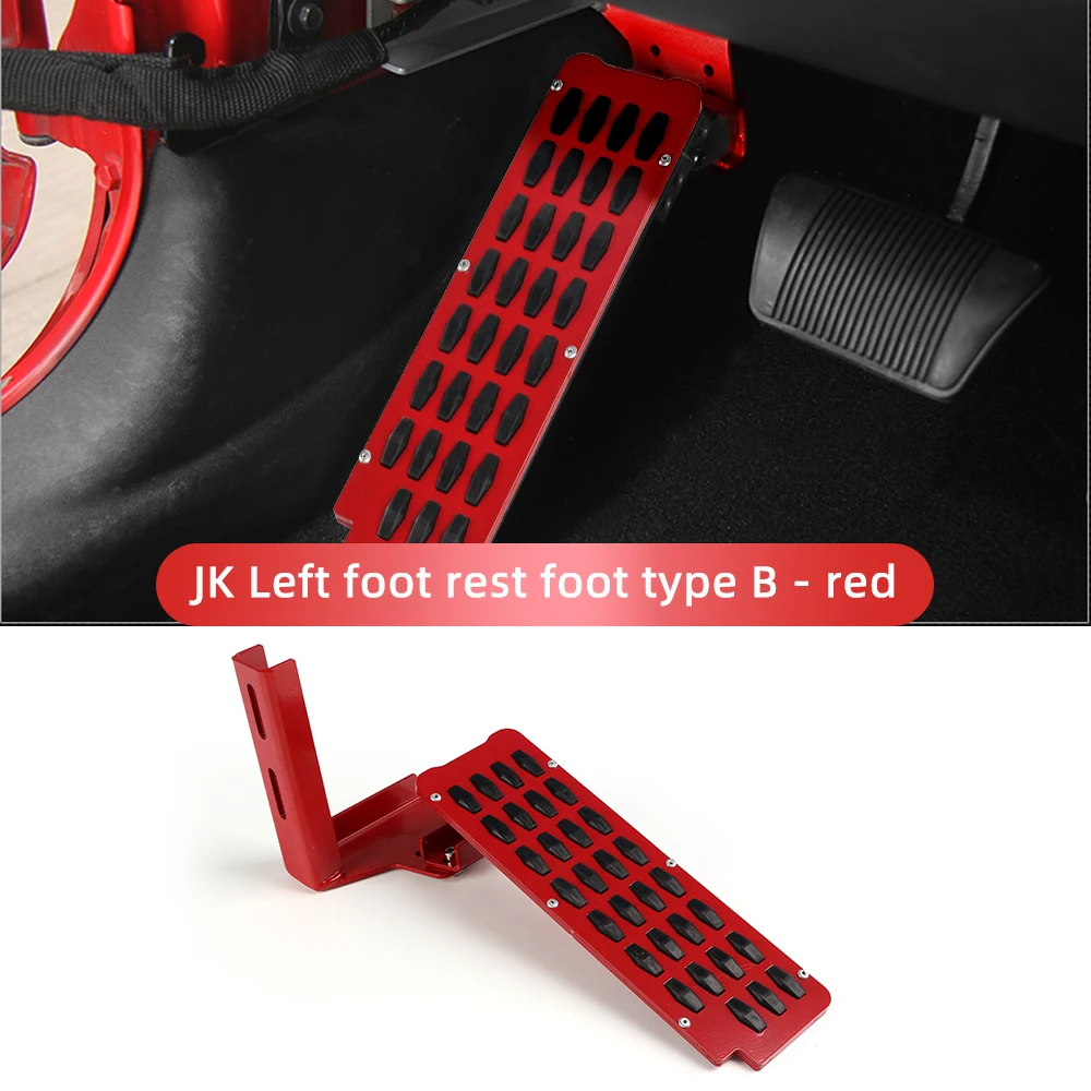 Педаль подставки для ног водителя, подходит для Jeep Wrangler JK&JKU 2007-2018 гг. (красный) (серебристый)
Педаль подставки для ног водителя, подходит для Jeep Wrangler JK&JKU 2007-2018 гг. (красный) (серебристый)