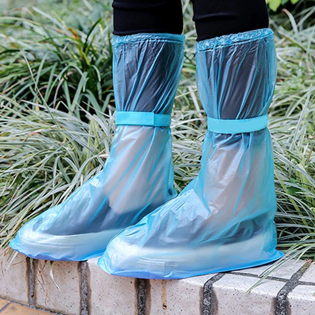 2 Pairs Waterproof Shoe Covers High-tube Non-slip Anti-skid Overshoes Protector Thicken Blue Protective Shoes Labor Protection
2 Pairs Waterproof Shoe Covers High-tube Non-slip Anti-skid Overshoes Protector Thicken Blue Protective Shoes Labor Protection